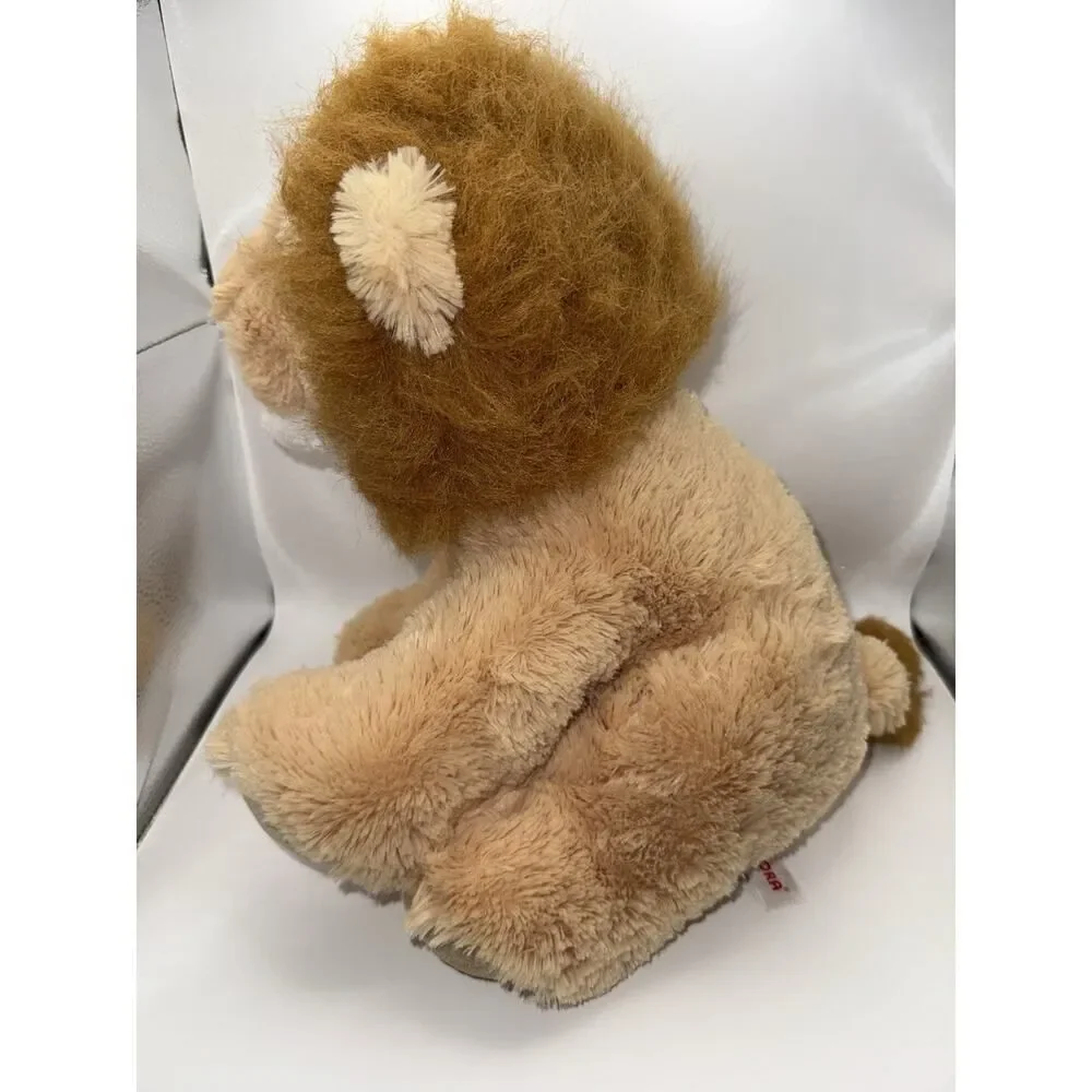 Aurora 12in Lion Plush Toy Kids Tan Excellent Shaggy Mane Stuffed Animal 2021